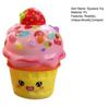 Brinquedo de Aperto em Formato de Casquinha de Sorvete Dessert Realista Fidget Temático para Alívio do Estresse Macio com Subida Lenta Fofo Gadget de Descompressão para Crianças Adultos Novidade Festa