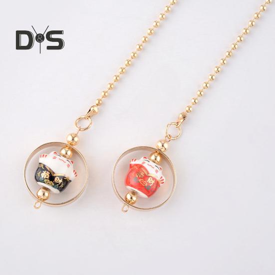 Rearview Mirror Pendant Car Interior Hanging Accessories Easy To Hang Adorable Appearance Lucky Cat Hanging Decoration