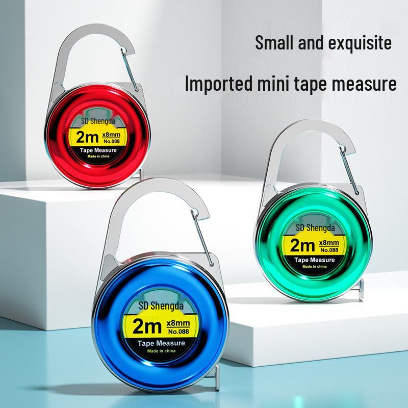 

Shengda Міні Кишенькова Рулетка - Портативний 2-метровий Сталевий Брелок для Домашнього Використання