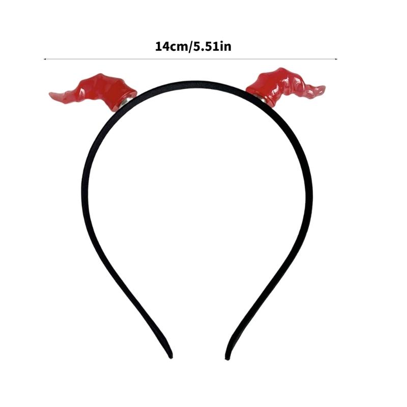 Handmade Devil Horn Hairband Girls Cosplay Accessories Beast Horns Fursuit Masquerades Halloween Cosplay Party