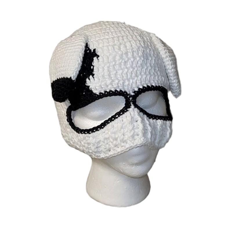 New Style Pure Handmade Crochet Pattern Short Rabbit Ear Hood, Fashionable and Personalized Adult Hat