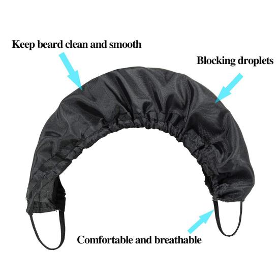Men Beard Bonnet Breathable Adjustable Soft Sleeping Beard Cap Apron Bedtime Guard Facial Hair Cover Bandana Bib Husband Father Gift