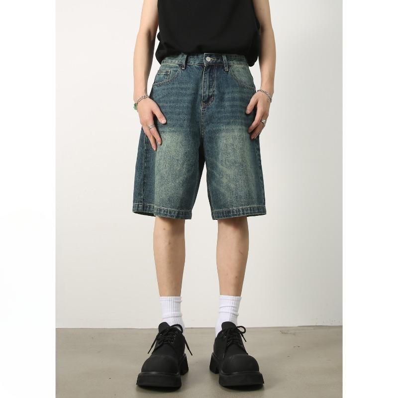 Denim Shorts Men's Summer Five-point Pants Loose Casual Pants