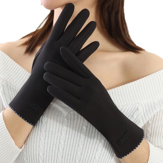 1 Pair Winter Women Full Finger Gloves Touch Screen Warm