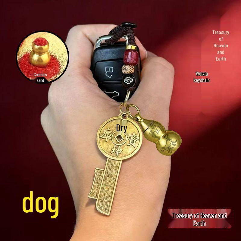2026 Zodiac Treasure Key Pendant: Golden Qiankun Pathway with Wealth-Enhancing Five-Path Design