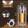 Shangqi Double-Layer High Borosilicate Glass Cup with Crystal Lid