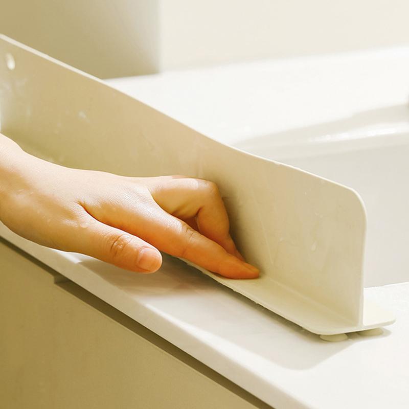 1 ks Silikonová ochrana proti stříkající vodě do dřezu s přísavkou Bariéra proti stříkající vodě pro kuchyňský dřez Vodotěsná zástěna proti stříkající vodě