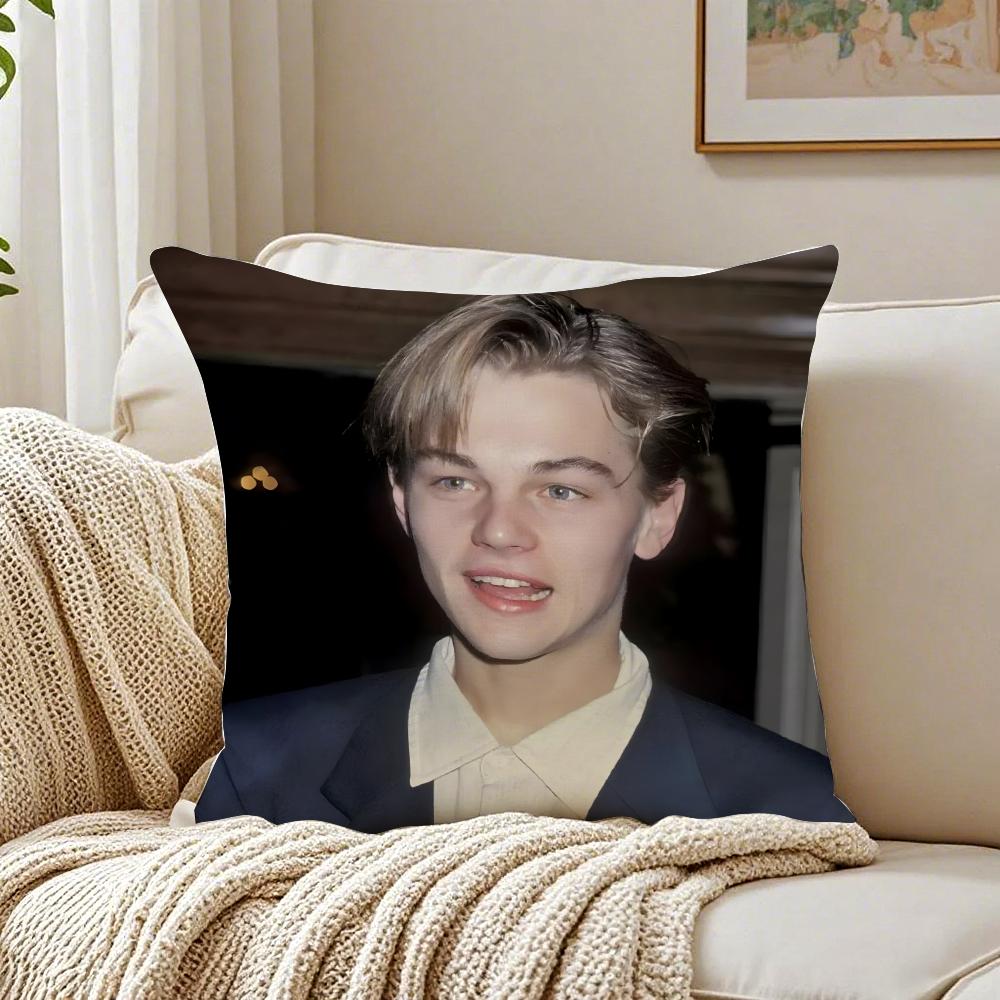 L-Leonardo D-Dicaprio Cushion Cover Pillowcase Anti-Dustmite Living Room Sofa Decor Cushion Room