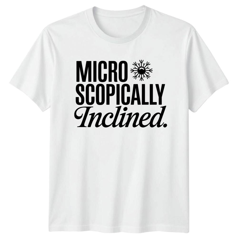 Microscopically Inclined TShirt Microbiology Birthday Gift For Him And Her S