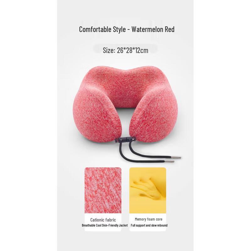 HANDUNYOU Memory Foam U-shaped Travel Neck Pillow