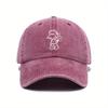 Washed American Retro Cowboy Baseball Cap To Increase the Trend of Curved Brim Baseball Hat Sunshade Soft Top American Fishing Hat
