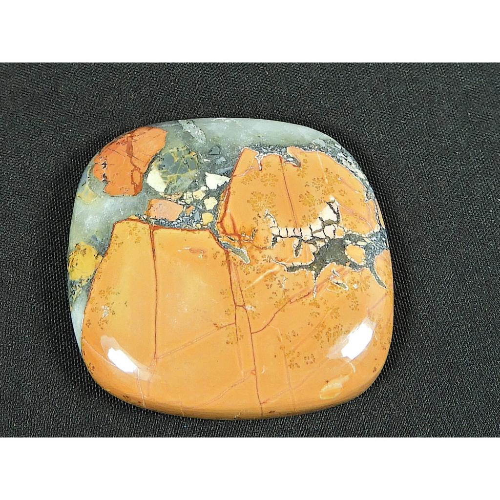 36X35X05MM Natural Malingano Jasper Cushion Cabochon Loose Gemstone 84Cts. SK-4707