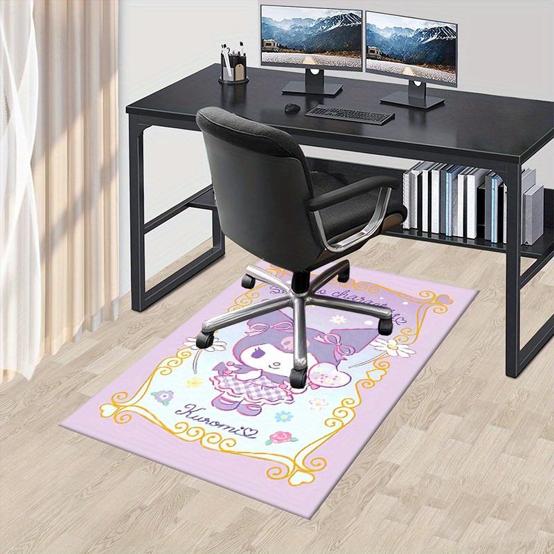 

1pc Sanrio Kulomi Soft Printed Area Rug, Office Carpet, Under Chair Protector Blanket for Bathroom, Living Room, Bedroom, Laun 75x90cm