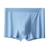 Men's Summer Ice Silk Moisture-Wicking Lightweight Boxer Briefs with Breathable Double-Layer Crotch