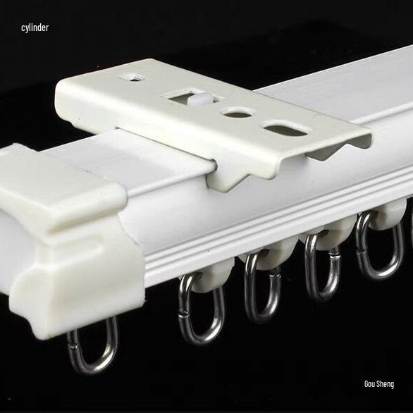 Curtain Track Accessories: Mounting Guide and Fixing Bracket for Wall, Ceiling, and Sliding Rails