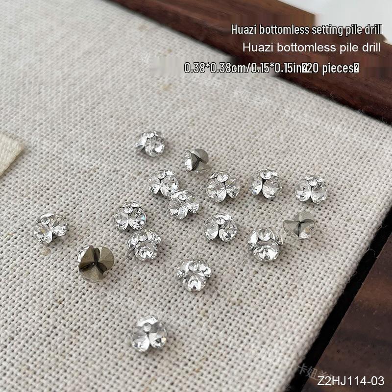 

Стразы для дизайна ногтей Huazi K9: Супер Вспышка Белый Маленький Размер Украшения для Ногтей