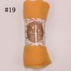Muslim Women Solid Color Scarf Shawl Cotton Crinkle Hijab