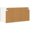 Wall Cabinet Artisan Oak and White 80 X 31 X 40 Cm
