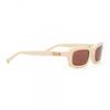 Rhude White Brown Steve Frame Sunglasses White