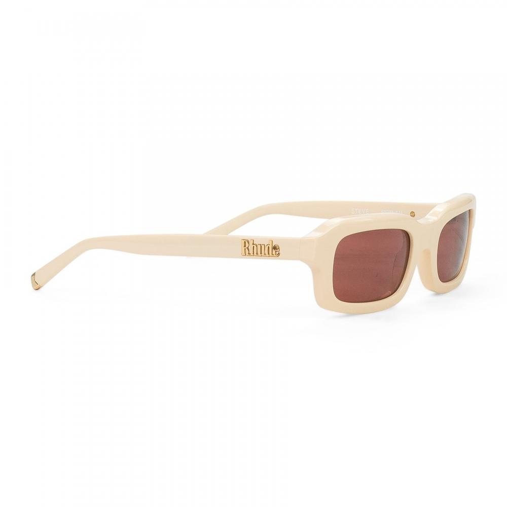 Rhude White Brown Steve Frame Sunglasses White