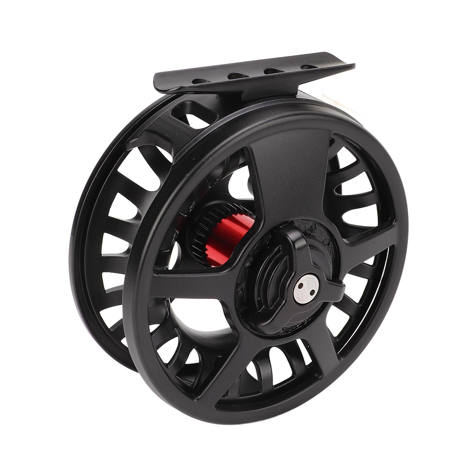 

Fly Fishing Reel with Release Black Aluminium Alloy Large Line Capacity Fly Reel Left Right Hand