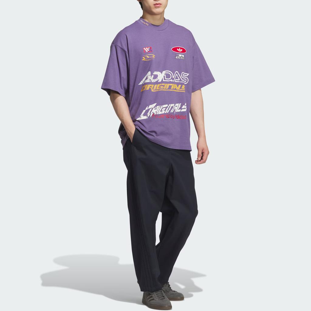 adidas Originals SS25 Moto Loose Fit Comfortable Short Sleeve T-Shirt Men Tops KH1196