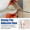 Tile Adhesive Glue Household Wall and Floor Tile Repair Adhesive Fix Hollow and Peeling Tiles Waterproof Back Coating Glue