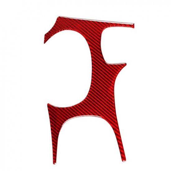 Red Carbon Fiber Interior Gear Shift Cover Trim For Chevrolet Corvette C5 98-04