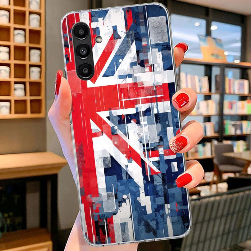 Union Jack England UK Flag Phone Case For Samsung Galaxy A17 A37 A57 A16 A26 A36 A56 A15 A25 A35 A55 A14 A24 A34 A54 A13 A23 A33