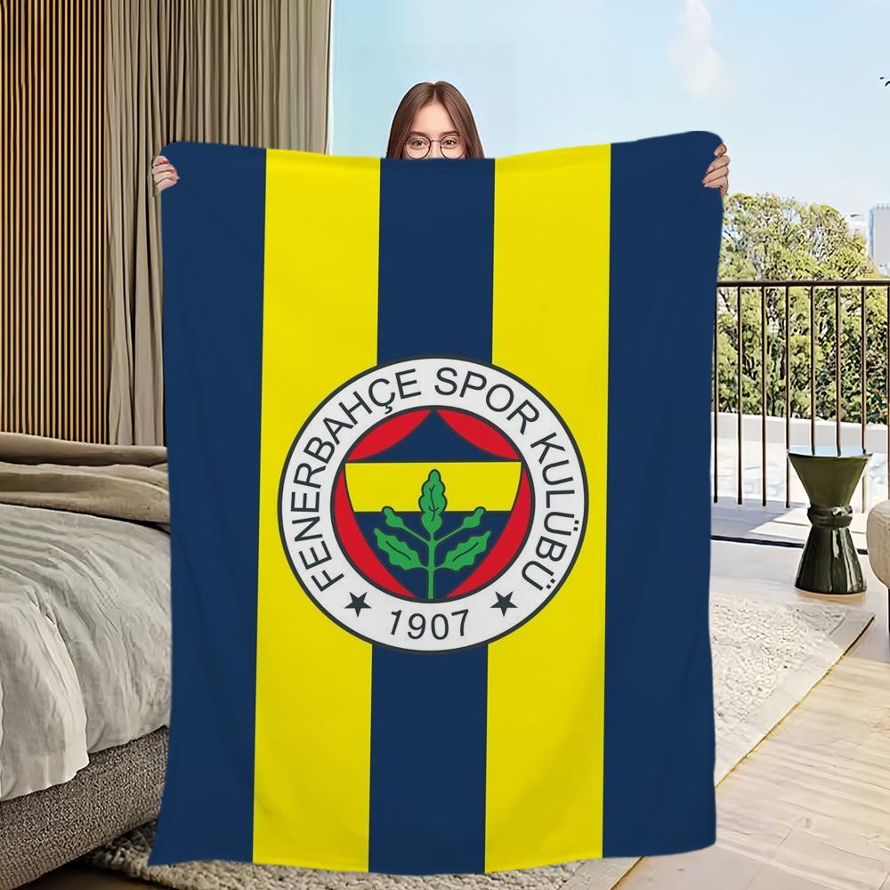 F-FenerbahceS Skicomfort teplá měkká domácí dětská pikniková deka vhodná do obývacího pokoje, kanceláře, na každodenní cestování, dárky