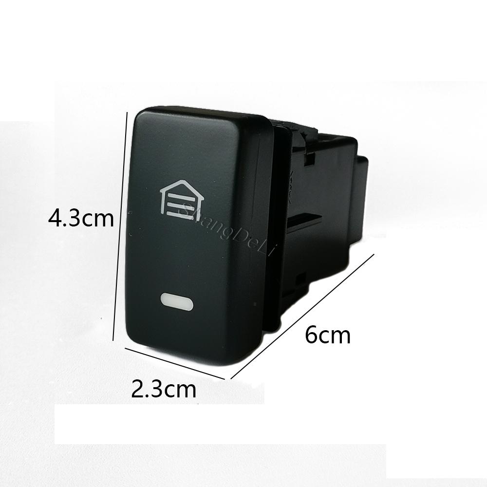 1Pc Car LED Light Garage Exhaust Momentary Switch Button For Honda Fit STREAM City Accord 8 2008 - 2013 Accessories
