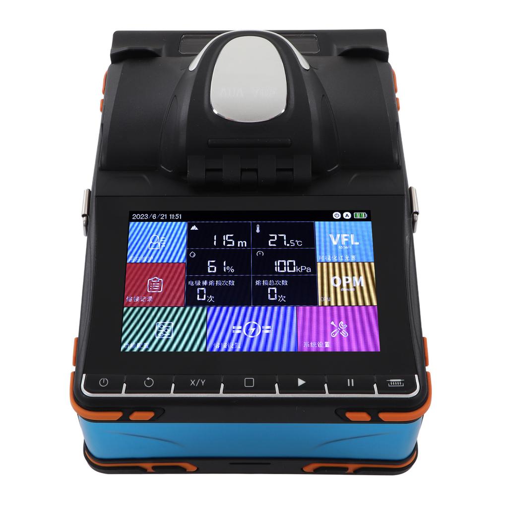 Automatic Optical Fiber Fusion Splicer Kit Touching Screen 6 Motor Optical Fiber Welding Splicing Machine