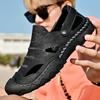 Neue Sommer Männer Sandalen Atmungsaktive Strand Sandalen Männer Casual Schuhe Hohe Qualität Leder Atmungsaktive herren Schuhe Große Größe