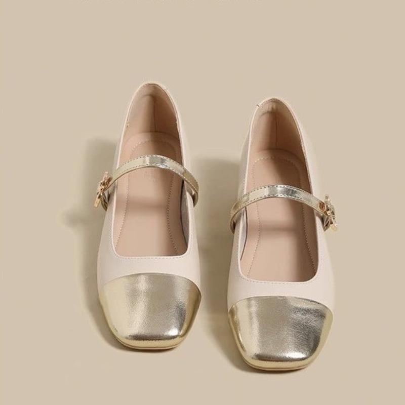 Fashion Mary Jane Shoes Women 2024 Summer New Small Fragrant Wind Flat Shoes Women Evening Wind Gentle  French Small Leather Shoes