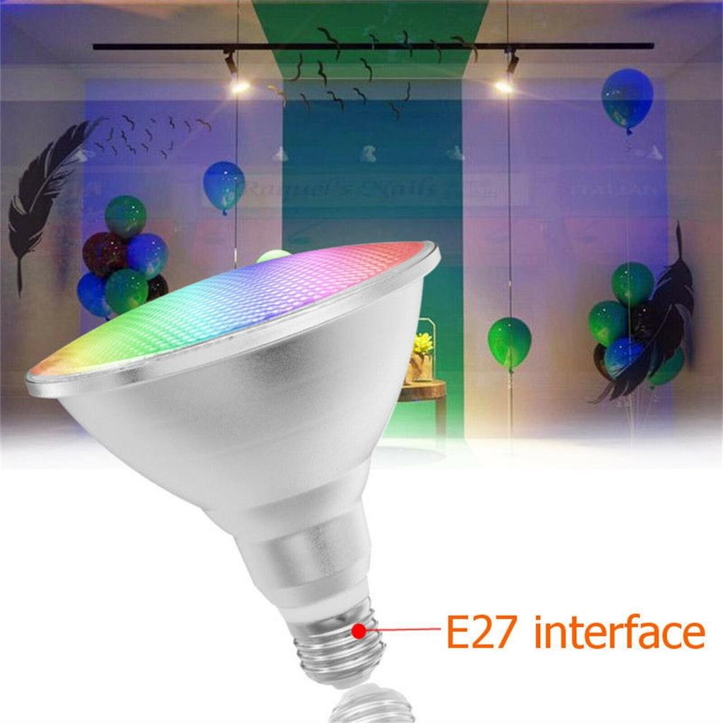 Wasserdichte E27 15W 25W PAR-Lampe PAR30 PAR38 AC 85-265V RGB Dimmbarer LED-Spot Mehrfarbiges LED-PAR-Licht Mit Fernbedienung