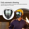 Maschera Speciale per Saldatura e Taglio Anti-Riflesso Radiazioni Anti-Polvere Anti-Appannamento Casco per Saldatura Auto-Oscurante