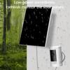10W 6V Solar Panel Charger 360° Adjustable Wall Mount Solar Cells Micro USB+Type-C Camera Solar Panel for Ring Eufy Blink Arlo