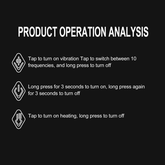Przytulny wibrator Idealnie dopasowany Inteligentne ogrzewanie Wibrator punktowy TPE G Masturbator Produkt dla dorosłych