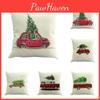 Elegant Christmas Throw Waist Pillow Case In Premium Quality Cotton Linen Material