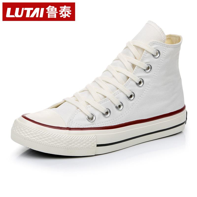Little white shoes white canvas shoes workshop work shoes one pedal labor shoes men's shoes white cloth shoes