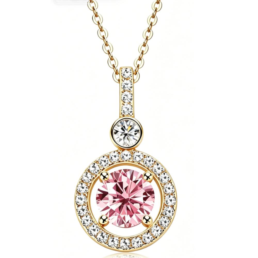 6.5mm Fashion High End Full Moissanite Necklace Ins Trendy Round Moissanite Pendant D VVS1 Exquisite Daily Jewelry