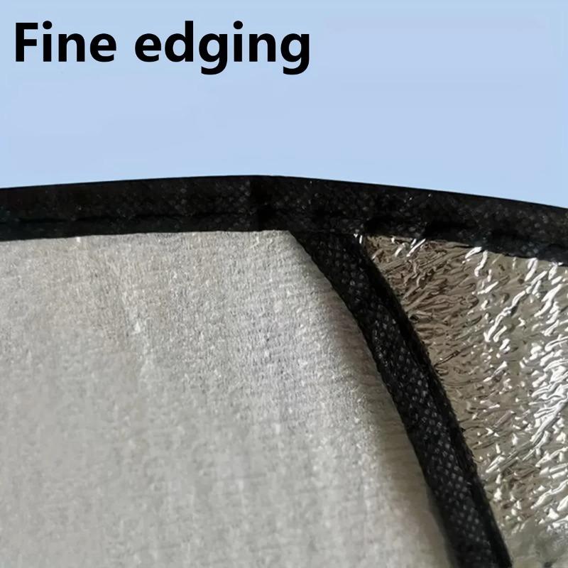 Car Steering Wheel Sun Shade, Double Thick Heat Protection Foldable Anti-UV Shield Silver Reflective Cover | Universal Fit Auto