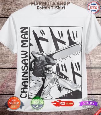 Denji Chainsaw Man Maglietta Anime Maglietta Pochita Horror Manga Otaku Makima CSM