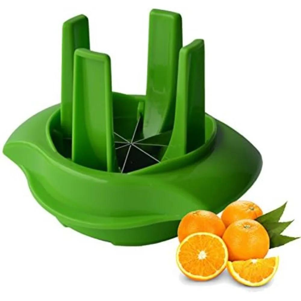 

Fruit Slicer Cutter To Garnish Food Lemon Splitter Apple Wedge Slicer Cutter Enjoy Slices of Lemon and Lime Wedges in Seconds зелений