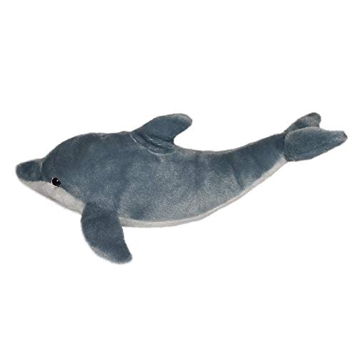 Wild Republic Dolphin Plush Toy, Sea Creature, Soft and Fluffy, Cuddlekins Mini, W21 x D36 x H16cm (Product Code: 22449)