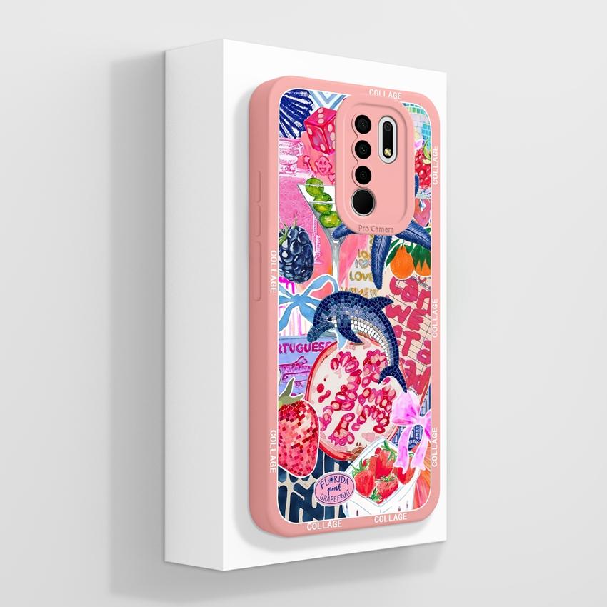 For Xiaomi Poco M2 M3 M4 M6 M7 Pro M5 M5S Mysterious Whale Phone Cases Camera Protection Liquid Silicone Anti Fall Protection Covers For Xiaomi Casing