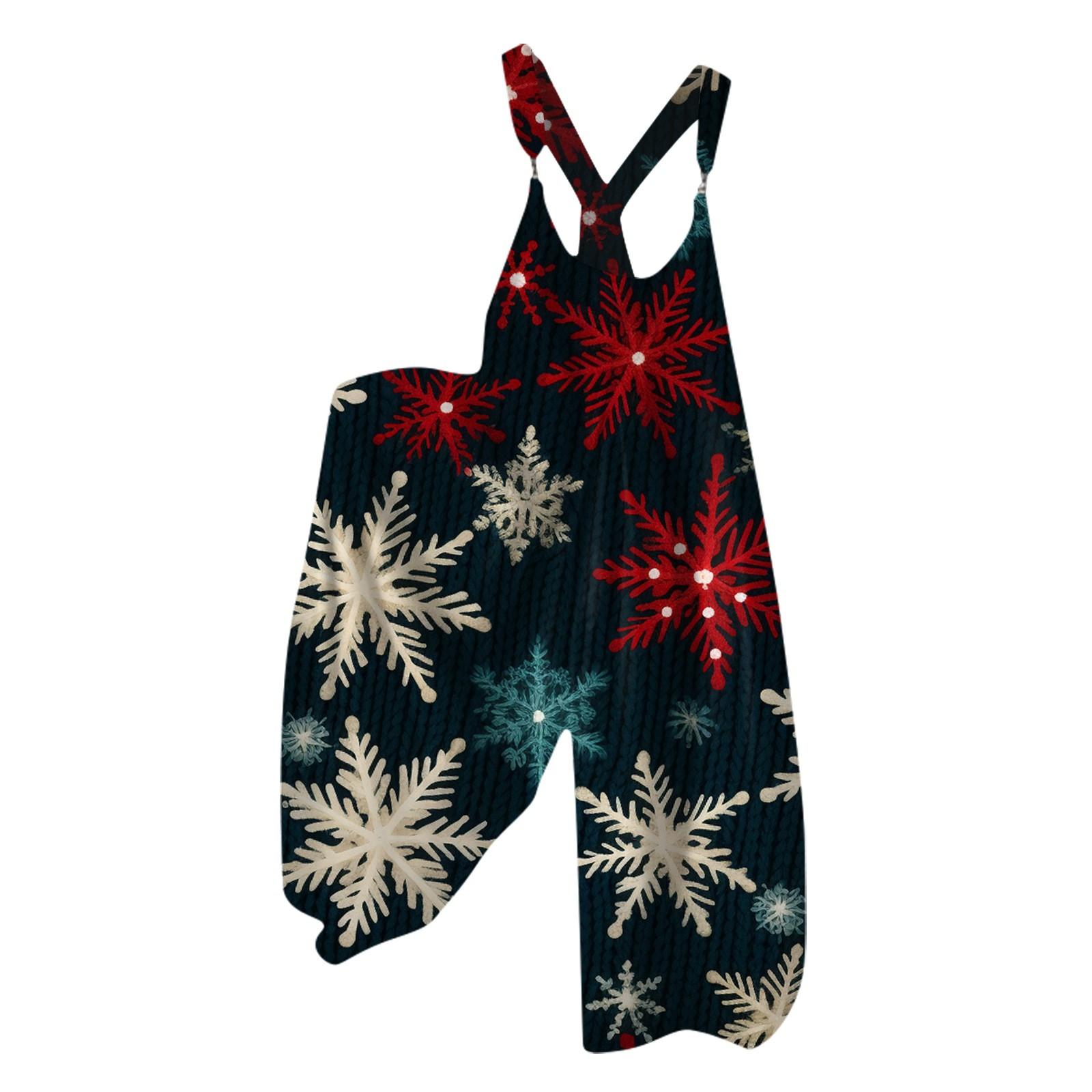 

Женский рождественский комбинезон с принтом в виде маленькой свежей рождественской елки в стиле ретро XXXL винный