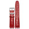 ZHUOLEI Replacement Watch Strap for 17mm 3 Spring Spring Bar and Swatch, (Includes Bars, Remover, Box)