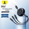 Baseus 3-in-1 Retractable USB Fast Charging Cable