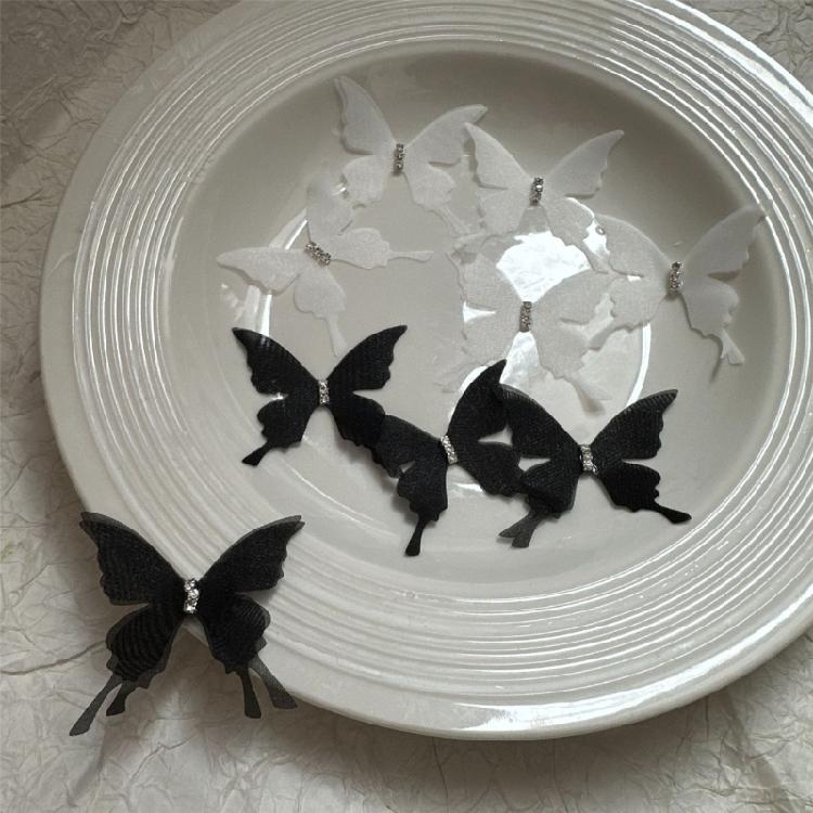 10Pieces Sheer Butterfly Pin Curtain Decorative Safety Pin For Wedding Party and Bedroom Decoration Curtain Accessory